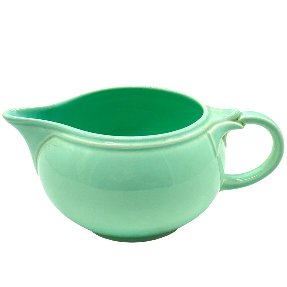 Vintage Creamer Pastel Teal Blue Looks like Lu-Ray but Unmarked Art Deco Period